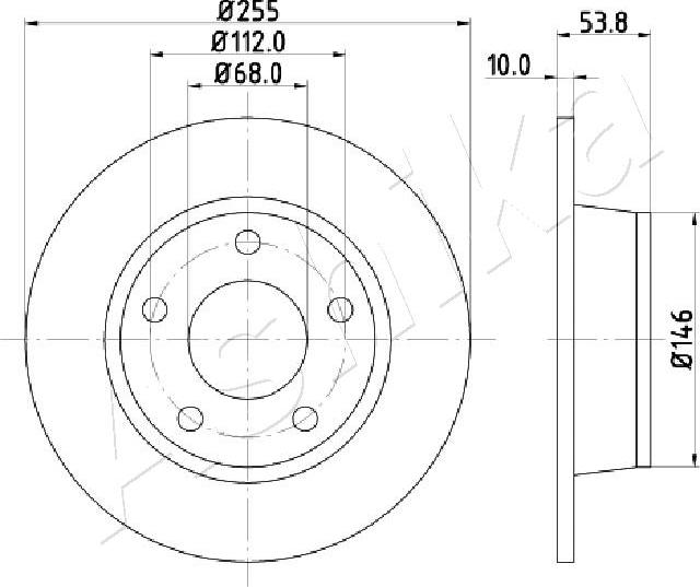 4X4 ESTANFI EST-61-00-0914 - Disque de frein cwaw.fr