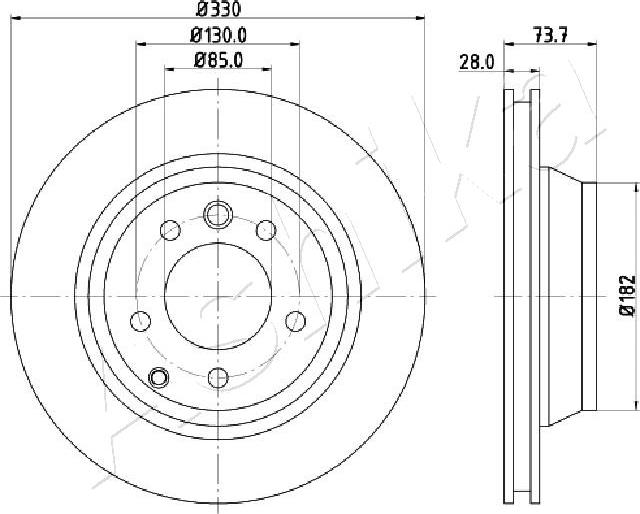 4X4 ESTANFI EST-61-00-0918 - Disque de frein cwaw.fr