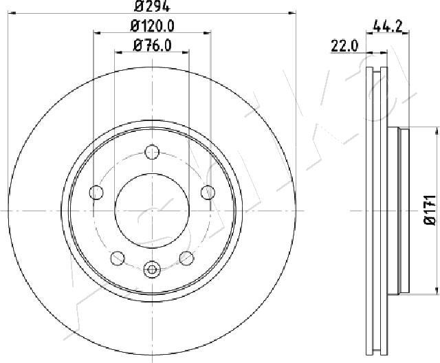 4X4 ESTANFI EST-61-00-0925 - Disque de frein cwaw.fr