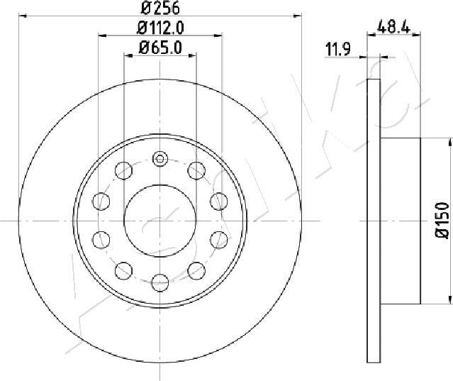 4X4 ESTANFI EST-61-00-0928 - Disque de frein cwaw.fr