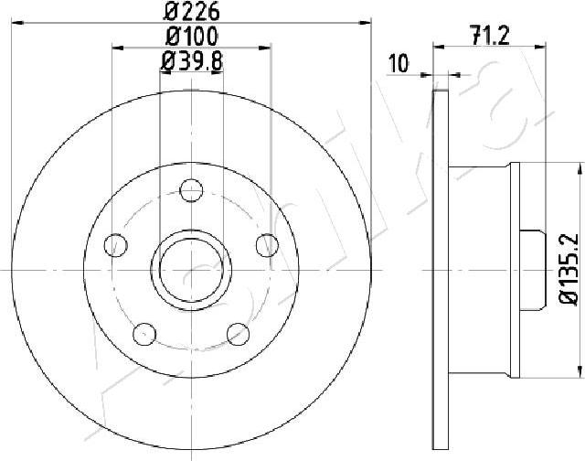 4X4 ESTANFI EST-61-00-0923 - Disque de frein cwaw.fr