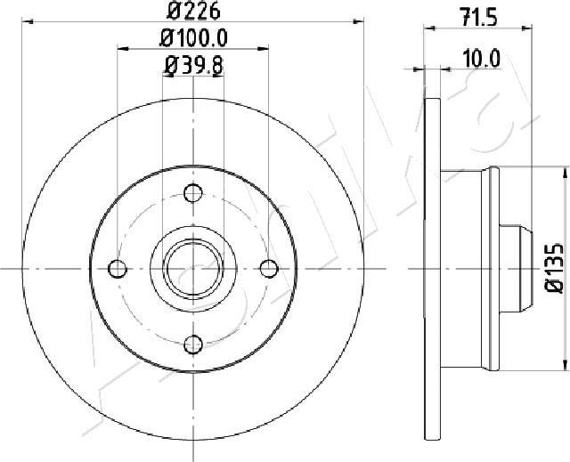 4X4 ESTANFI EST-61-00-0922 - Disque de frein cwaw.fr