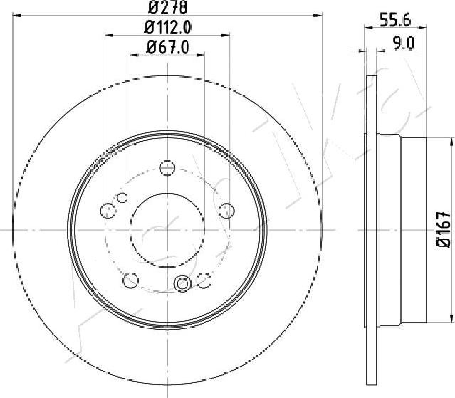 4X4 ESTANFI EST-61-00-0505 - Disque de frein cwaw.fr