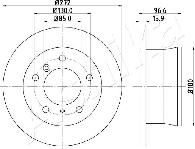 4X4 ESTANFI EST-61-00-0526 - Disque de frein cwaw.fr