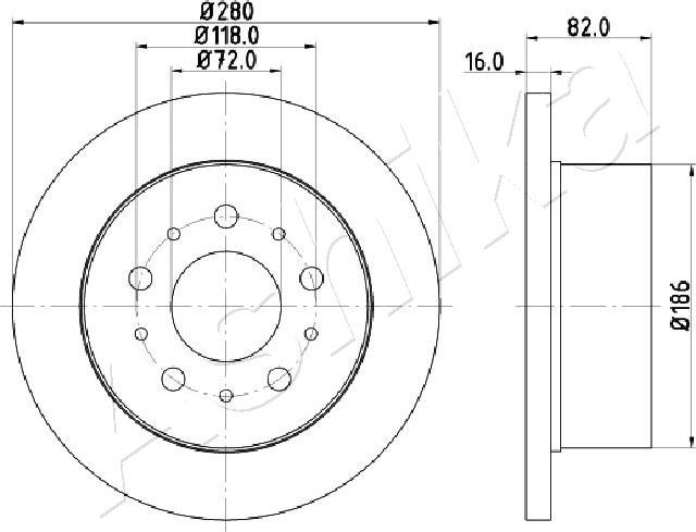 4X4 ESTANFI EST-61-00-0609 - Disque de frein cwaw.fr