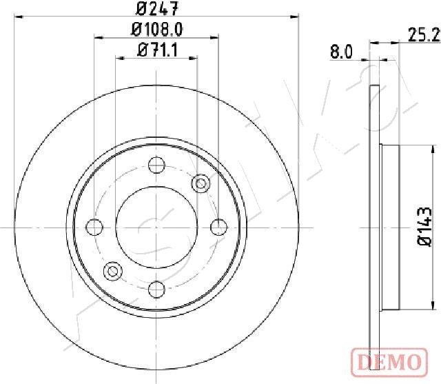 4X4 ESTANFI EST-61-00-0615C - Disque de frein cwaw.fr