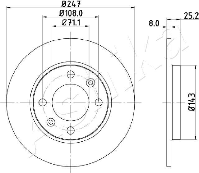 4X4 ESTANFI EST-61-00-0615 - Disque de frein cwaw.fr