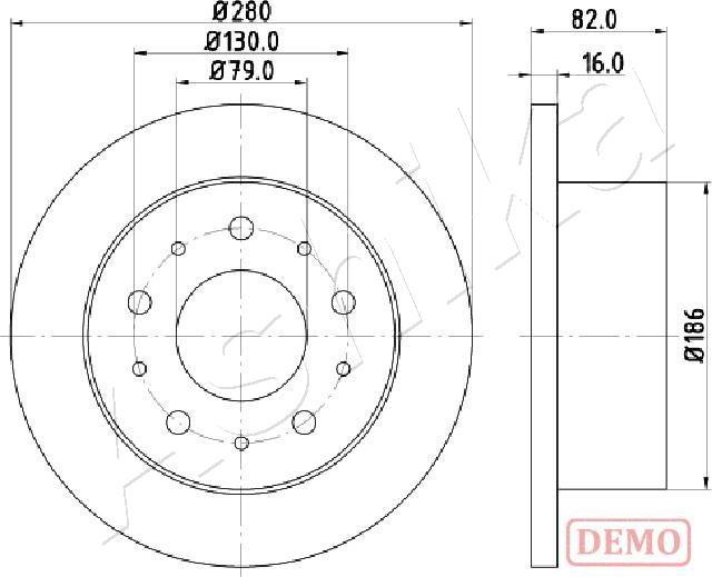 4X4 ESTANFI EST-61-00-0611C - Disque de frein cwaw.fr