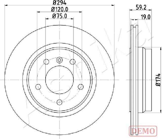 4X4 ESTANFI EST-61-00-0109C - Disque de frein cwaw.fr