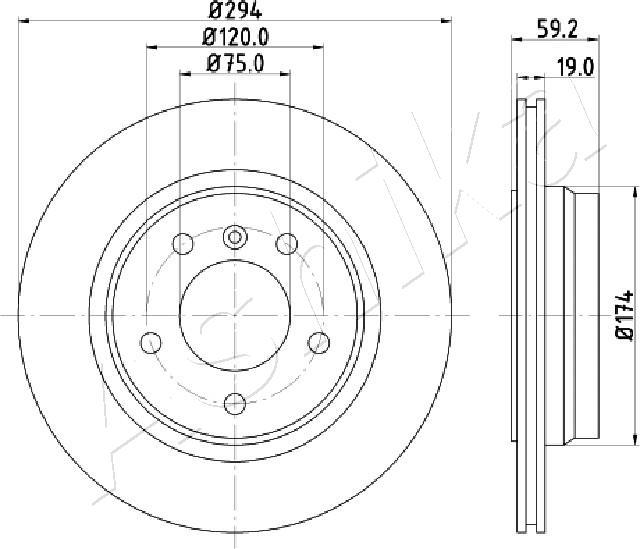 4X4 ESTANFI EST-61-00-0109 - Disque de frein cwaw.fr