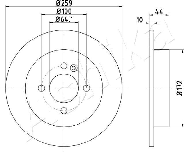 4X4 ESTANFI EST-61-00-0132 - Disque de frein cwaw.fr