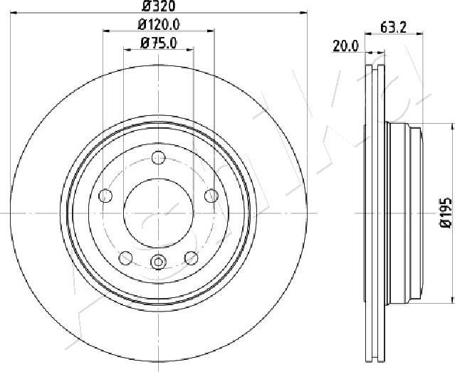 4X4 ESTANFI EST-61-00-0121 - Disque de frein cwaw.fr