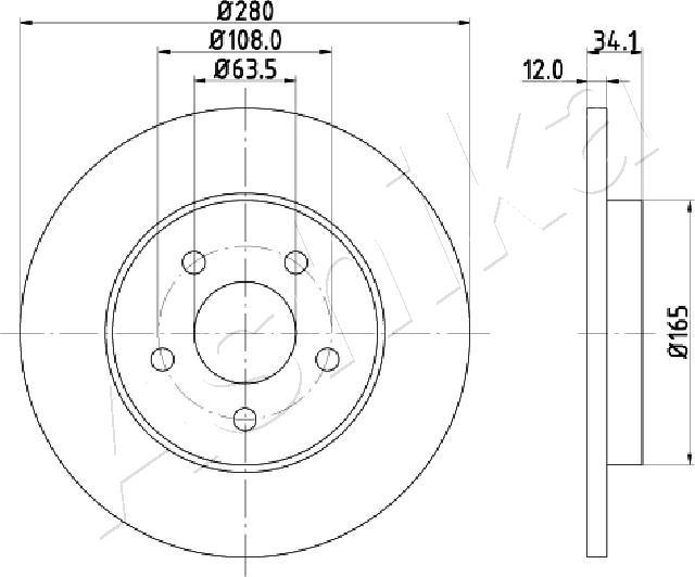 4X4 ESTANFI EST-61-00-0309 - Disque de frein cwaw.fr