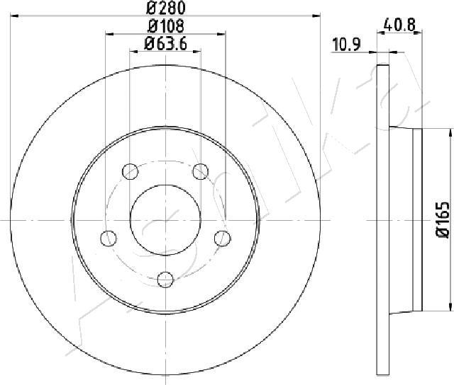 4X4 ESTANFI EST-61-00-0301 - Disque de frein cwaw.fr