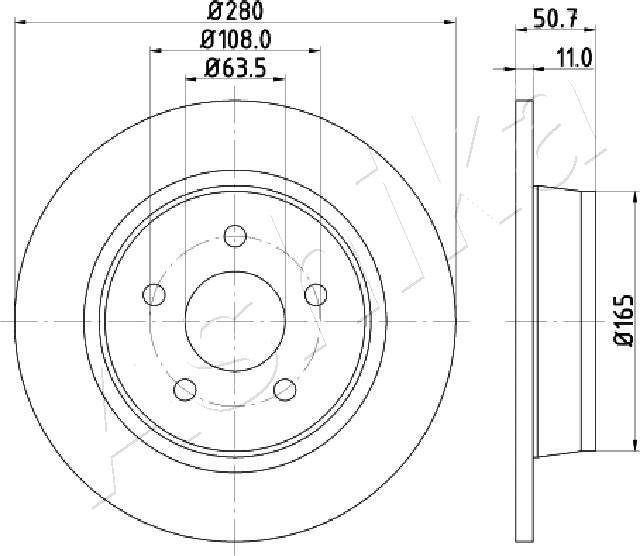 4X4 ESTANFI EST-61-00-0302 - Disque de frein cwaw.fr