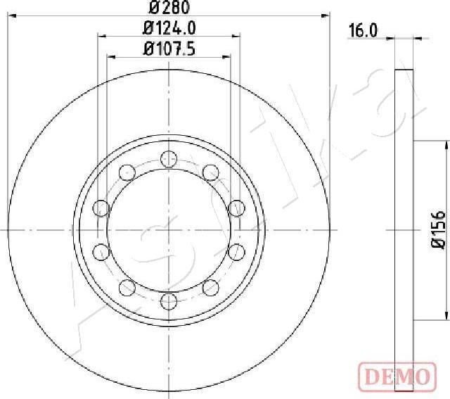 4X4 ESTANFI EST-61-00-0314C - Disque de frein cwaw.fr