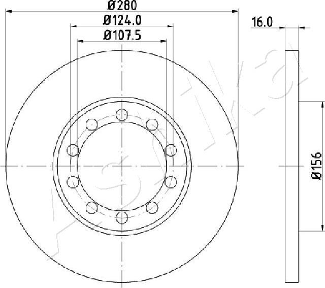 4X4 ESTANFI EST-61-00-0314 - Disque de frein cwaw.fr