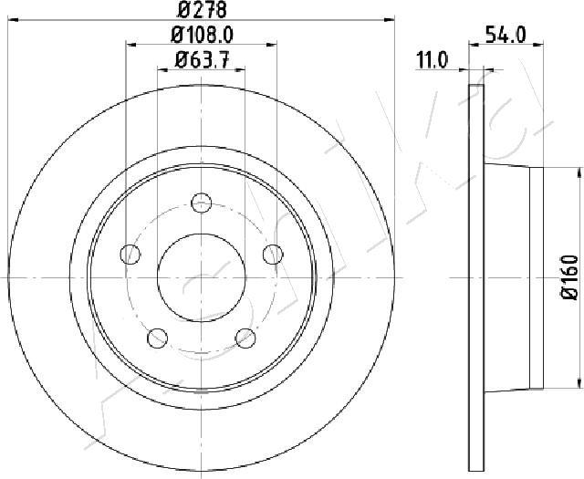 4X4 ESTANFI EST-61-00-0311 - Disque de frein cwaw.fr