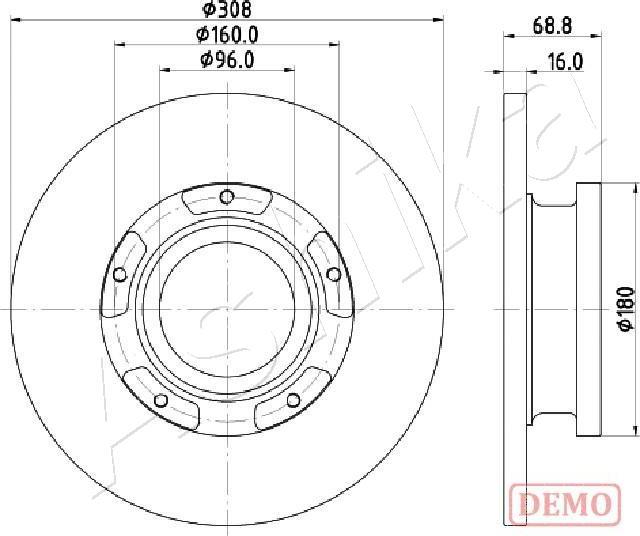 4X4 ESTANFI EST-61-00-0312C - Disque de frein cwaw.fr