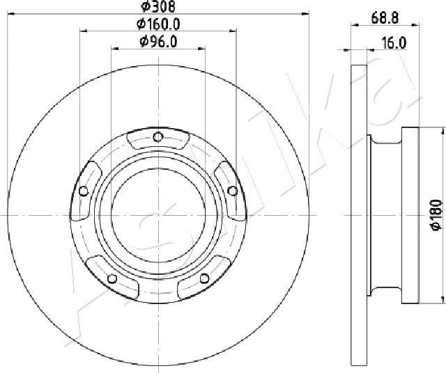 4X4 ESTANFI EST-61-00-0312 - Disque de frein cwaw.fr