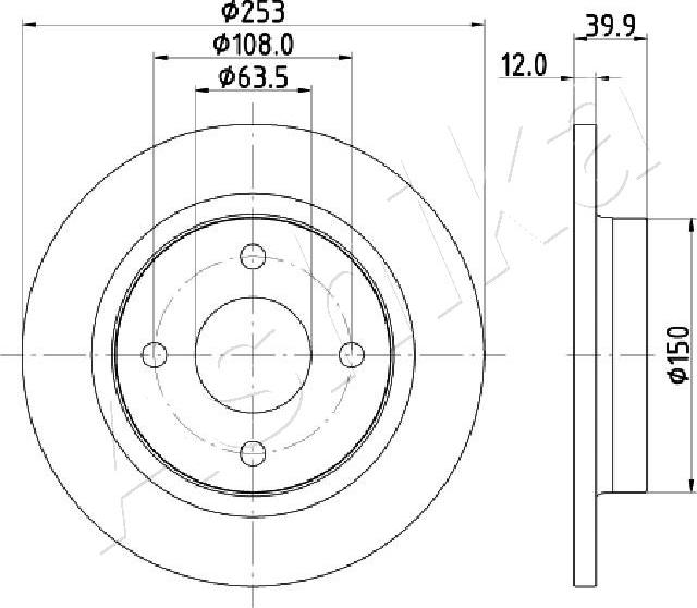 4X4 ESTANFI EST-61-00-0329 - Disque de frein cwaw.fr