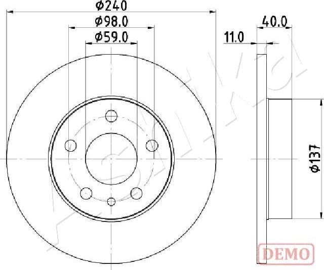 4X4 ESTANFI EST-61-00-0209C - Disque de frein cwaw.fr