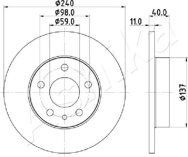 4X4 ESTANFI EST-61-00-0209 - Disque de frein cwaw.fr