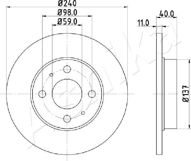 4X4 ESTANFI EST-61-00-0200 - Disque de frein cwaw.fr