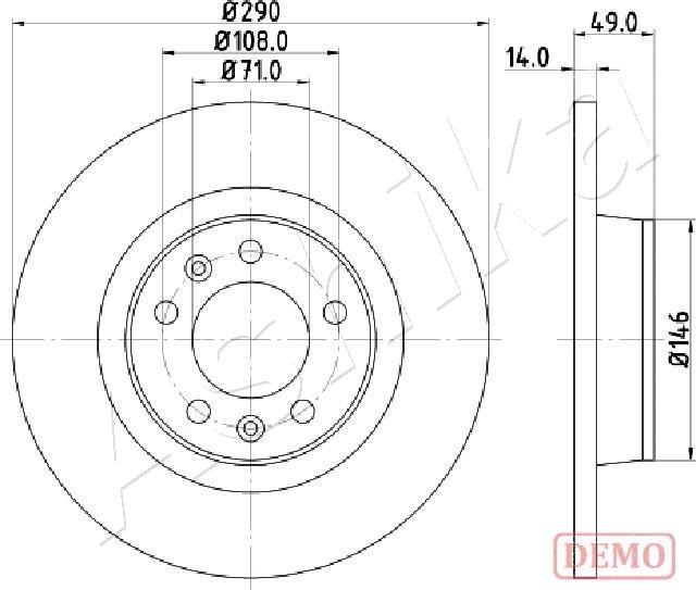 4X4 ESTANFI EST-61-00-0219C - Disque de frein cwaw.fr