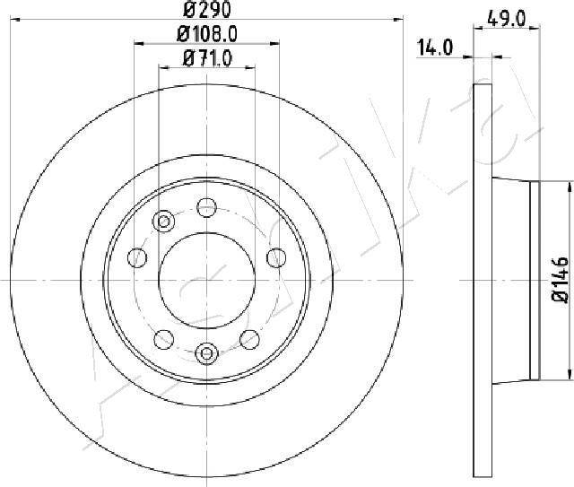 4X4 ESTANFI EST-61-00-0612 - Disque de frein cwaw.fr