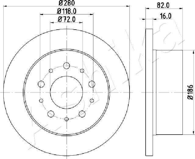 4X4 ESTANFI EST-61-00-0216 - Disque de frein cwaw.fr