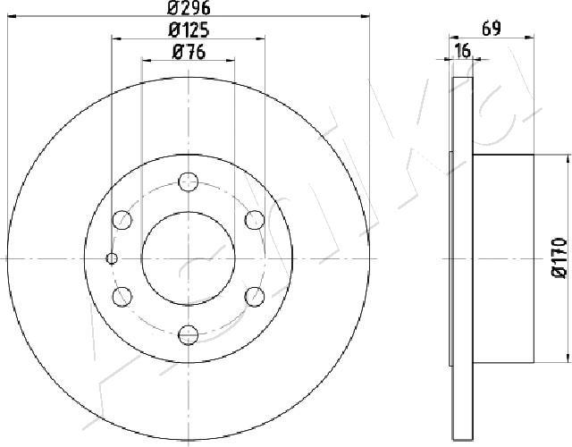 4X4 ESTANFI EST-61-00-0225 - Disque de frein cwaw.fr