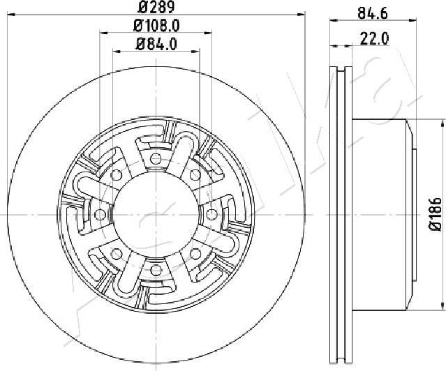 4X4 ESTANFI EST-61-00-0222 - Disque de frein cwaw.fr