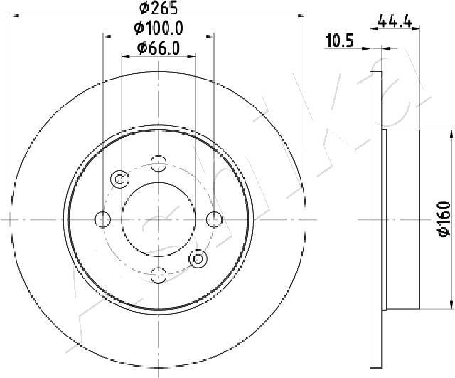 4X4 ESTANFI EST-61-00-0708 - Disque de frein cwaw.fr