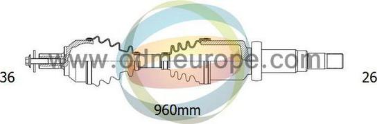 4X4 ESTANFI EST-18-152060 - Arbre de transmission cwaw.fr