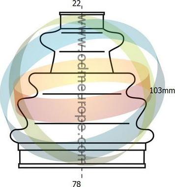 4X4 ESTANFI EST-21-990004 - Joint-soufflet, arbre de commande cwaw.fr