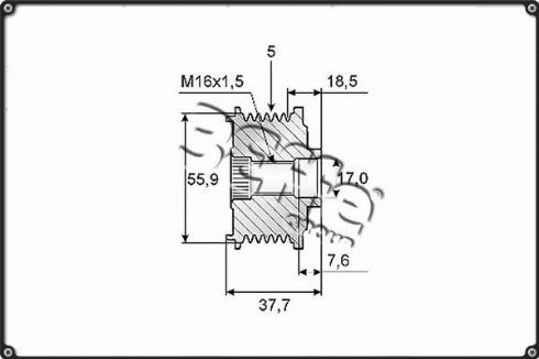 3Effe Group F0018G - Poulie, alternateur cwaw.fr