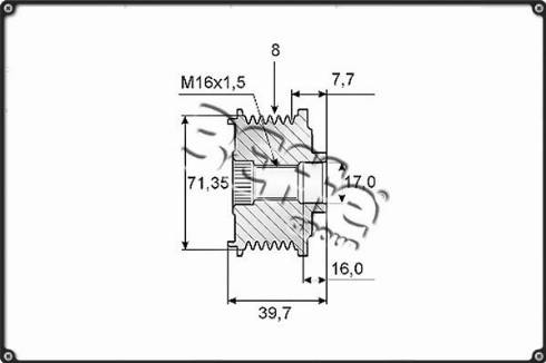 3Effe Group F0165G - Poulie, alternateur cwaw.fr