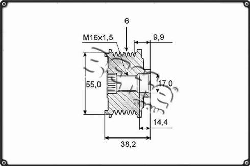 3Effe Group F0161G - Poulie, alternateur cwaw.fr