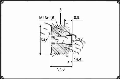 3Effe Group F0162G - Poulie, alternateur cwaw.fr