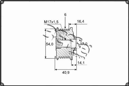 3Effe Group F0100G - Poulie, alternateur cwaw.fr