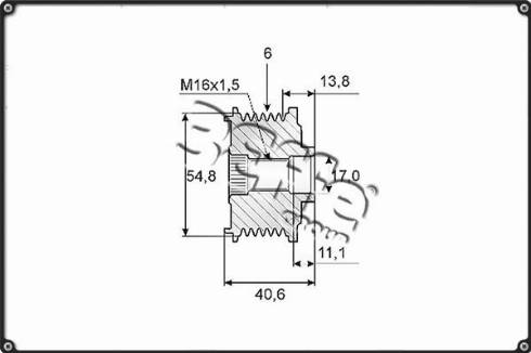 3Effe Group F0112G - Poulie, alternateur cwaw.fr