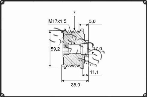 3Effe Group F0117G - Poulie, alternateur cwaw.fr