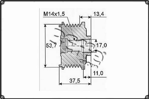 3Effe Group F0243G - Poulie, alternateur cwaw.fr