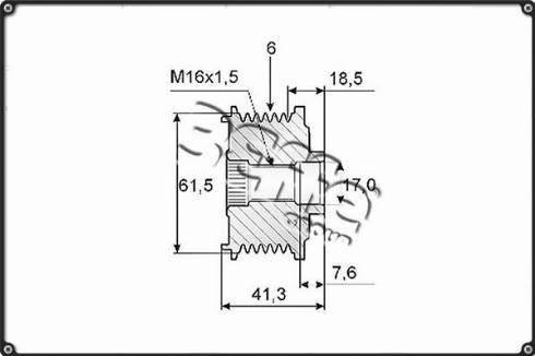 3Effe Group F0207G - Poulie, alternateur cwaw.fr