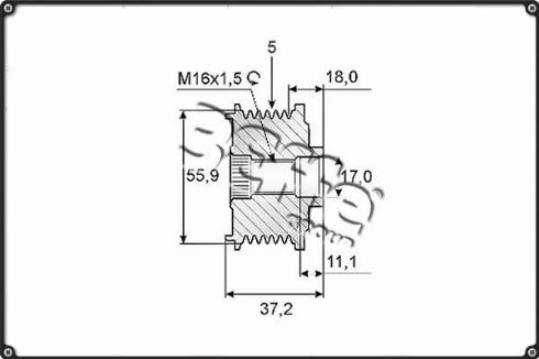 3Effe Group F0230G - Poulie, alternateur cwaw.fr