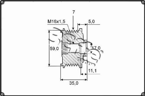 3Effe Group F0233G - Poulie, alternateur cwaw.fr