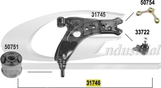 3RG 31746 - Bras de liaison, suspension de roue cwaw.fr