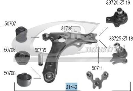 3RG 31740 - Bras de liaison, suspension de roue cwaw.fr