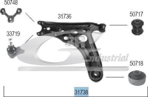 3RG 31738 - Bras de liaison, suspension de roue cwaw.fr